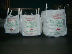 Bags of BOM Rock Salt